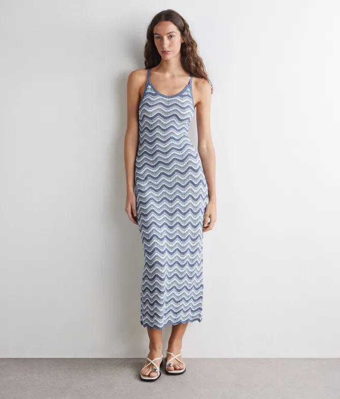 Abito chevron lamé
