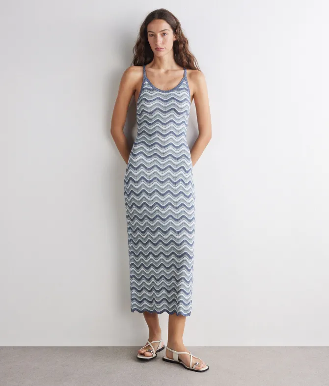 Abito chevron lamé