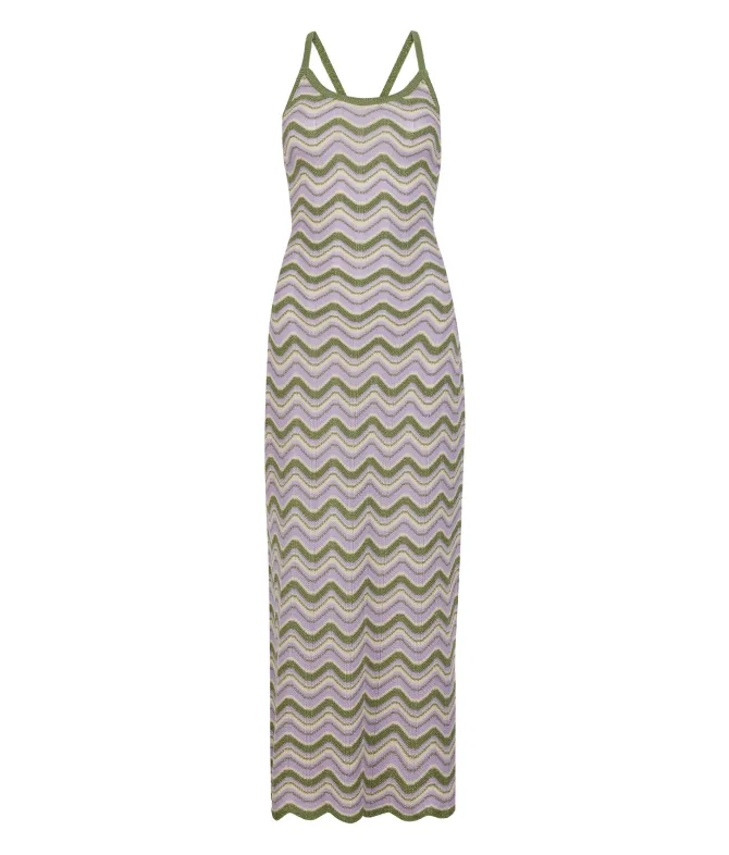 Abito chevron lamé