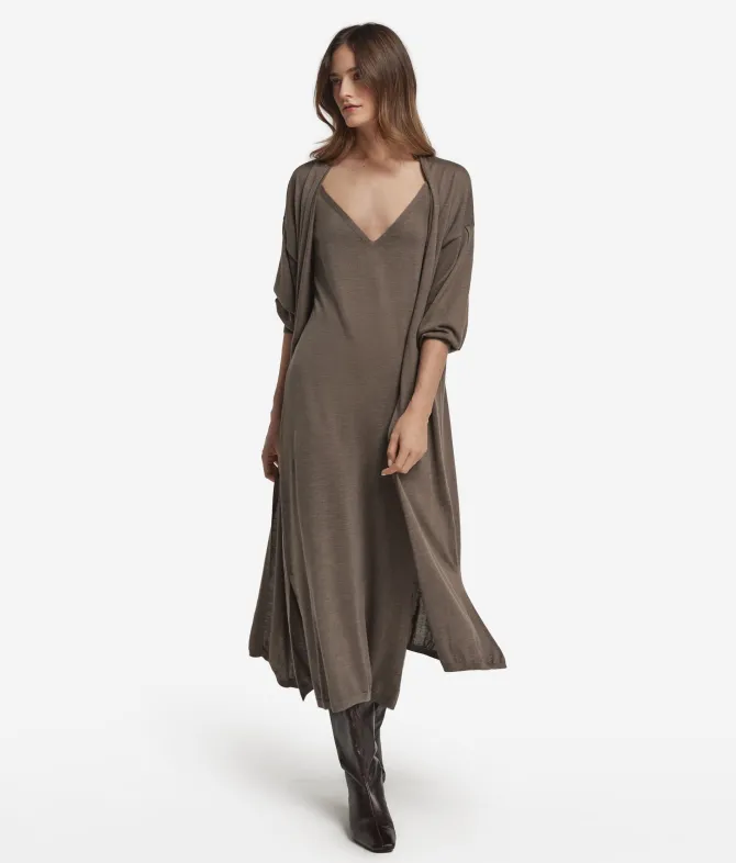 Abito sottoveste in Cashmere Ultrafine