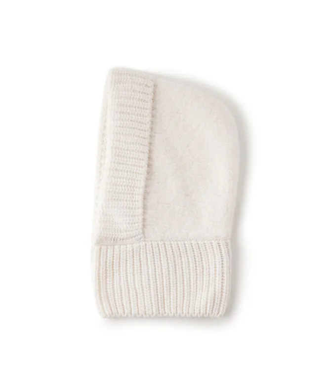 Balaclava a coste in Cashmere Ultrasoft e bouclè