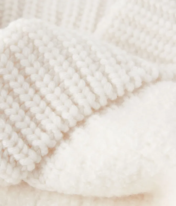 Balaclava a coste in Cashmere Ultrasoft e bouclè