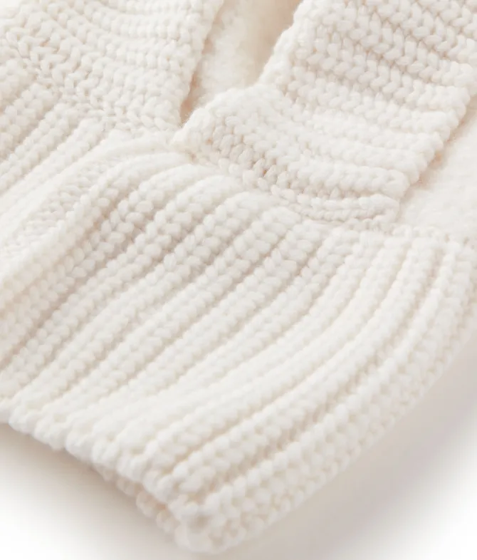 Balaclava a coste in Cashmere Ultrasoft e bouclè