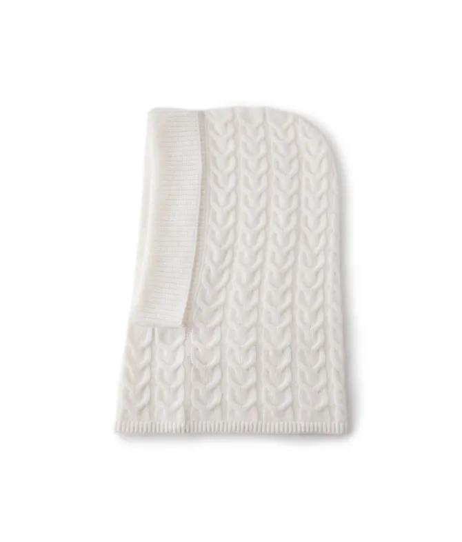 Balaclava con intreccio in Cashmere Ultrasoft