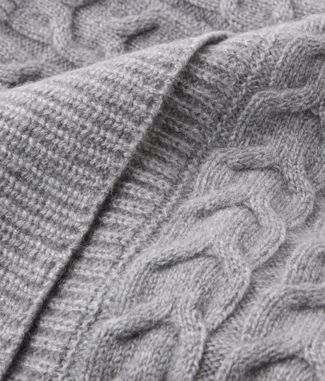 Balaclava con intreccio in Cashmere Ultrasoft