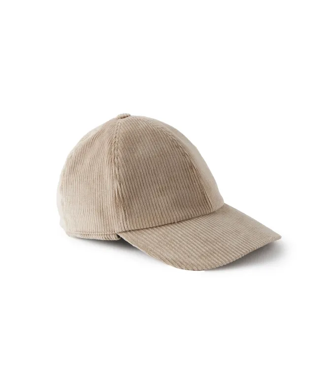 Baseball in velluto di cotone con interno in cashmere