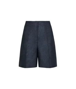 Bermuda in lino lamé