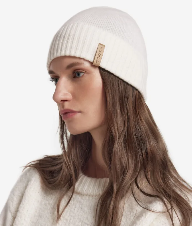 Berretto a costa doppia in Cashmere Ultrasoft