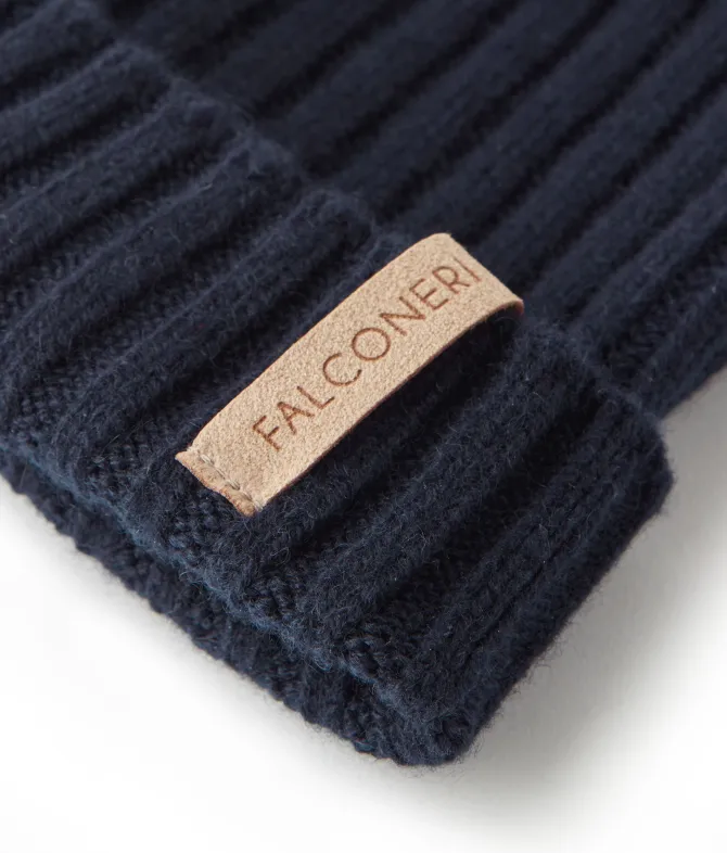 Berretto a coste in Cashmere Ultrasoft