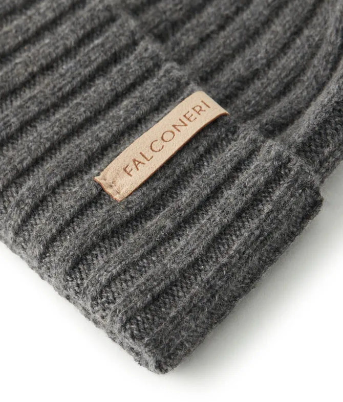 Berretto a coste in Cashmere Ultrasoft