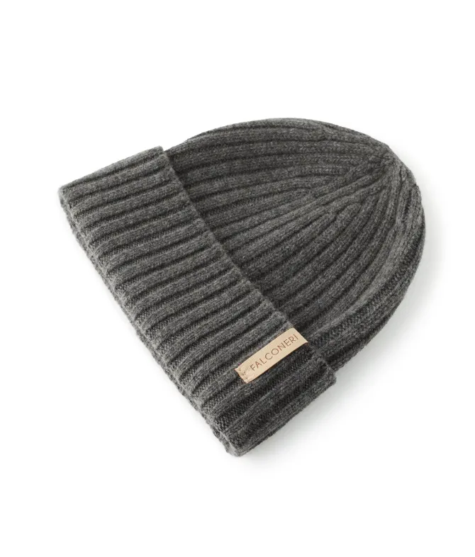 Berretto a coste in Cashmere Ultrasoft