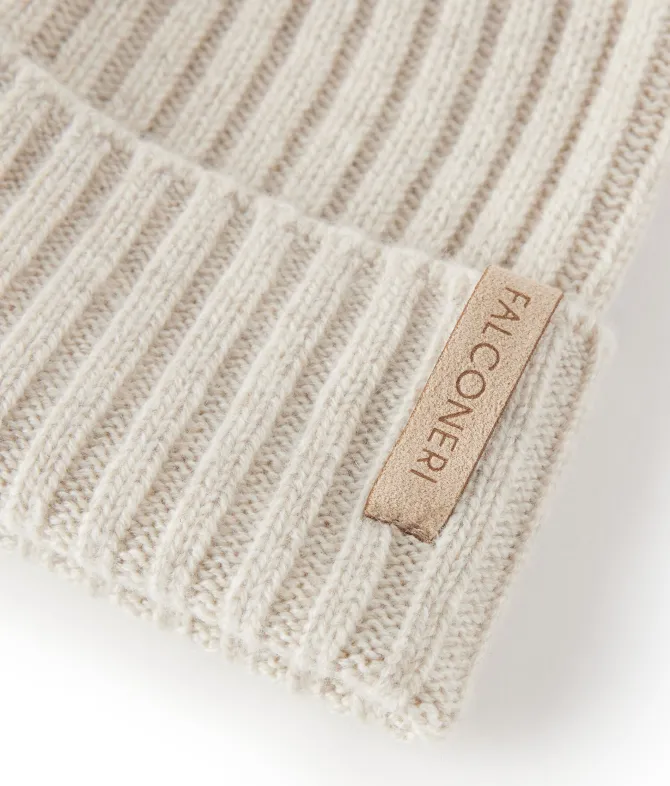 Berretto a coste in Cashmere Ultrasoft