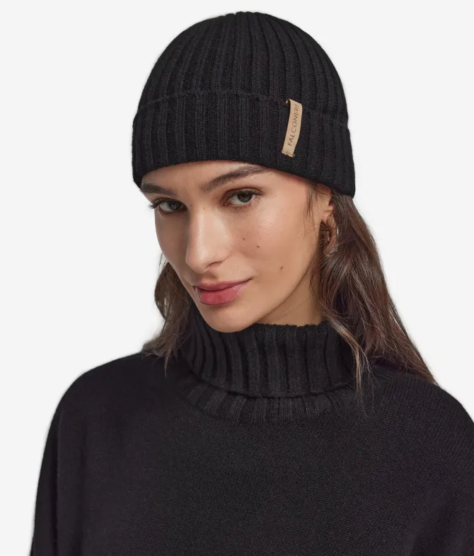 Berretto a coste in Cashmere Ultrasoft