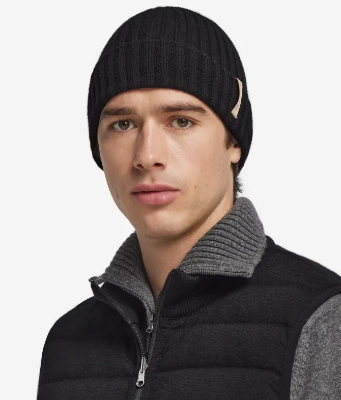 Berretto a coste in Cashmere Ultrasoft
