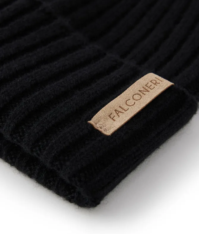 Berretto a coste in Cashmere Ultrasoft