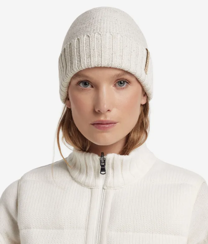 Berretto a coste in Cashmere Ultrasoft e paillettes