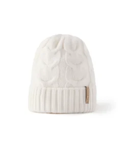 Berretto con intreccio in Cashmere Ultrasoft
