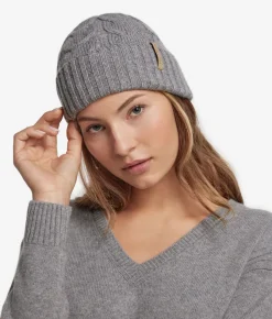 Berretto con intreccio in Cashmere Ultrasoft