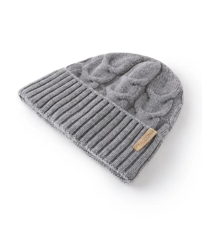 Berretto con intreccio in Cashmere Ultrasoft