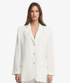 Blazer in lino viscosa
