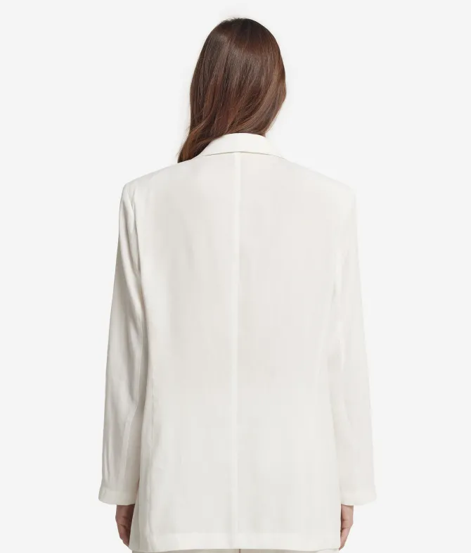 Blazer in lino viscosa