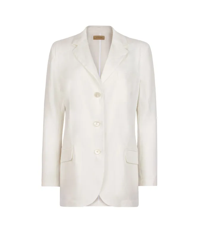 Blazer in lino viscosa