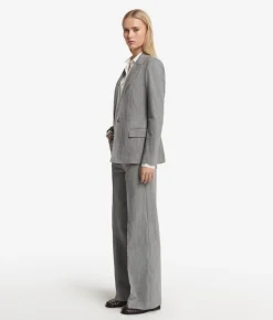 Blazer monopetto in cotone