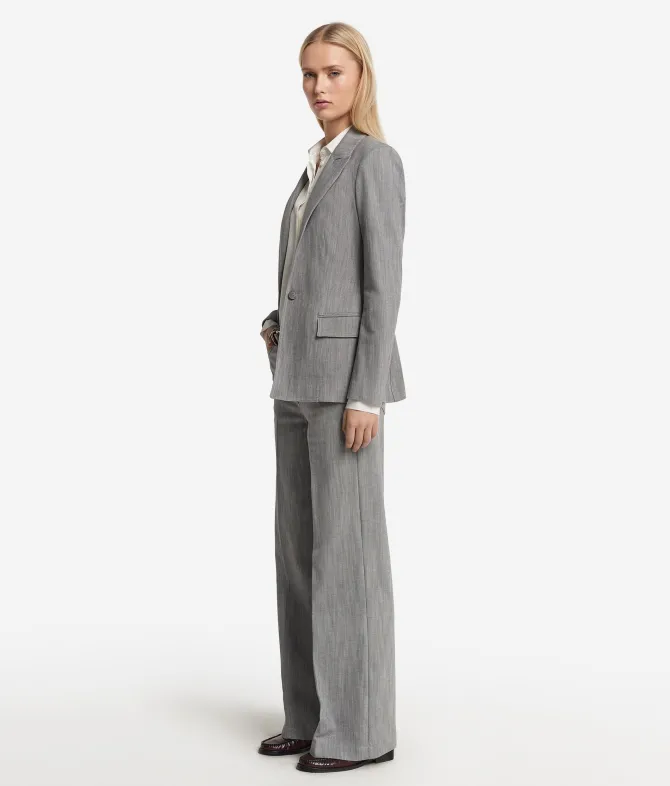Blazer monopetto in cotone
