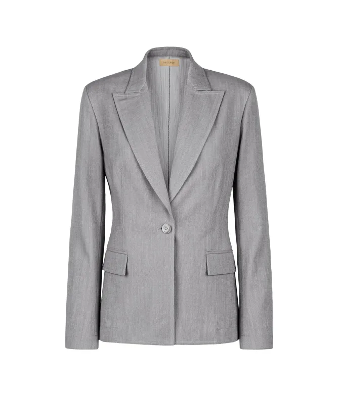Blazer monopetto in cotone