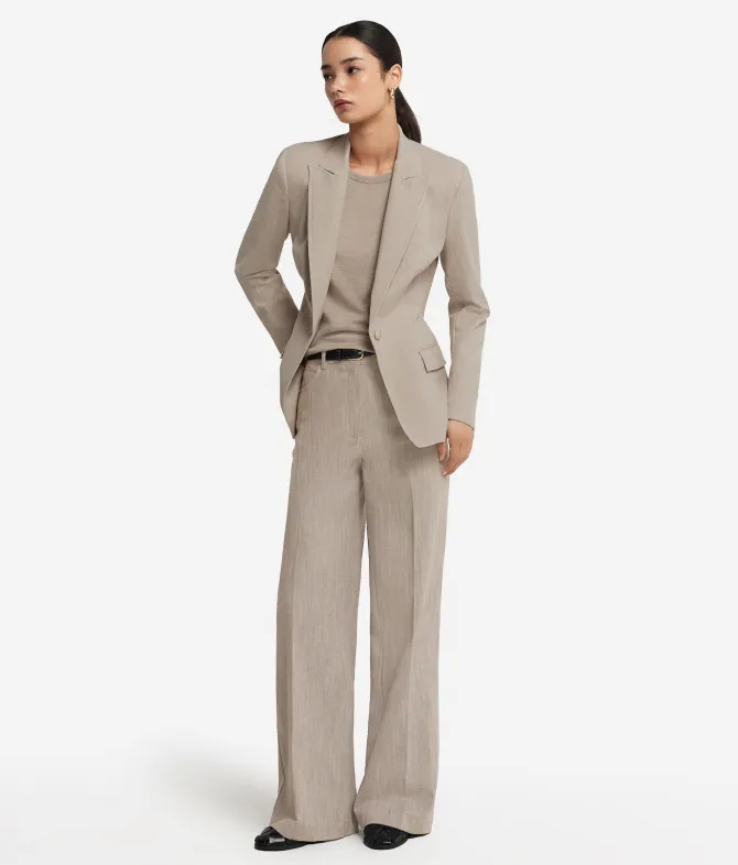 Blazer monopetto in cotone