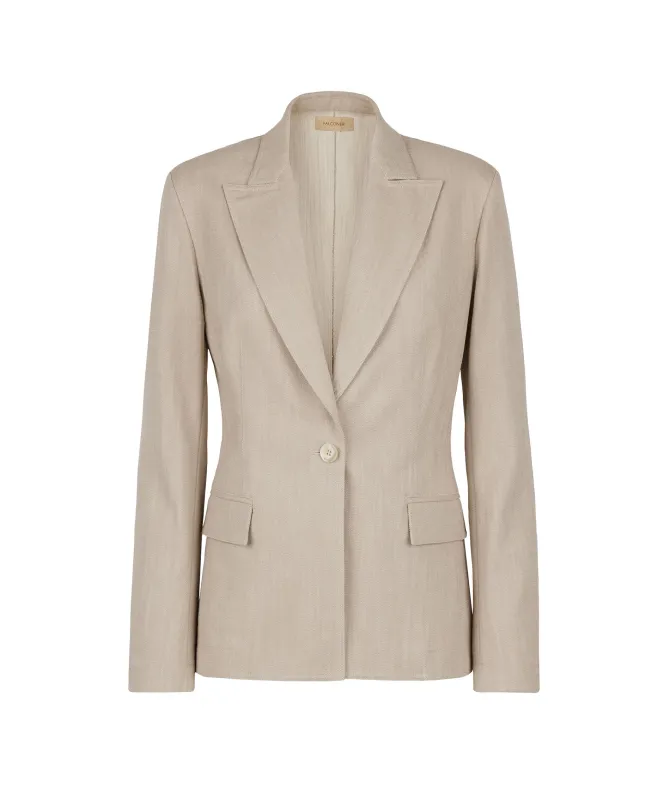 Blazer monopetto in cotone
