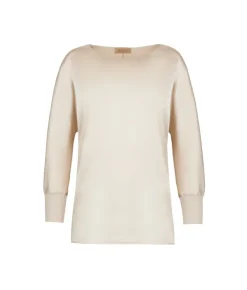 Blusa girocollo in seta