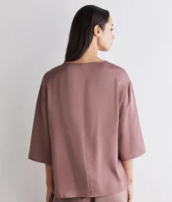 Blusa in raso opaco