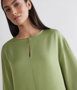 Blusa in raso opaco