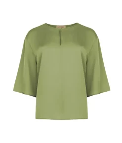 Blusa in raso opaco