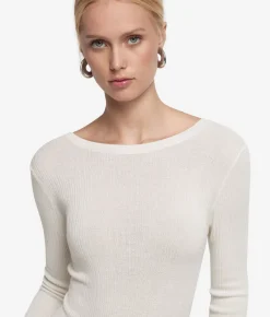 Body a costina in Cashmere Ultrafine