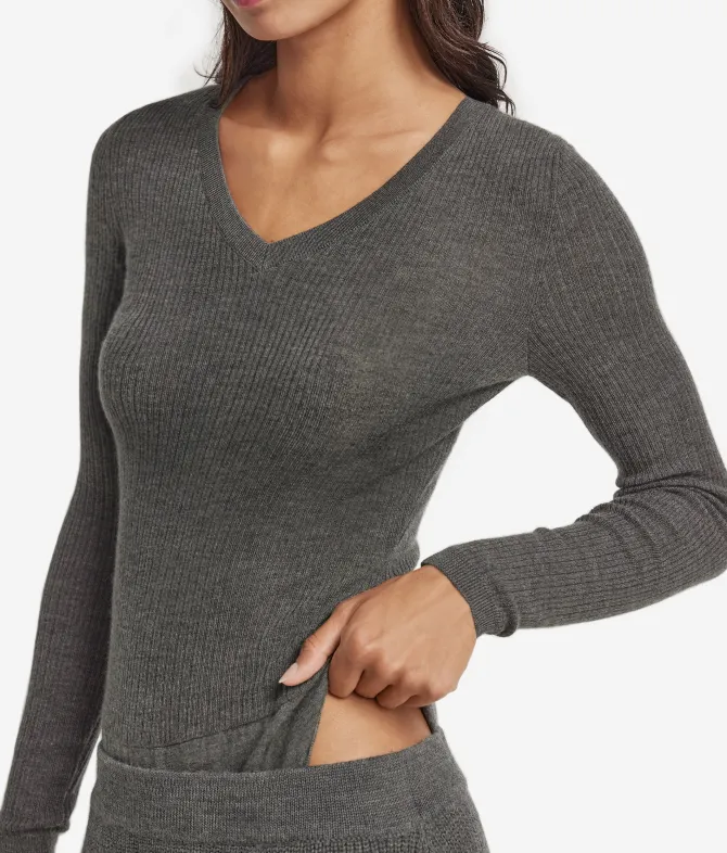 Body a costina in Cashmere Ultrafine