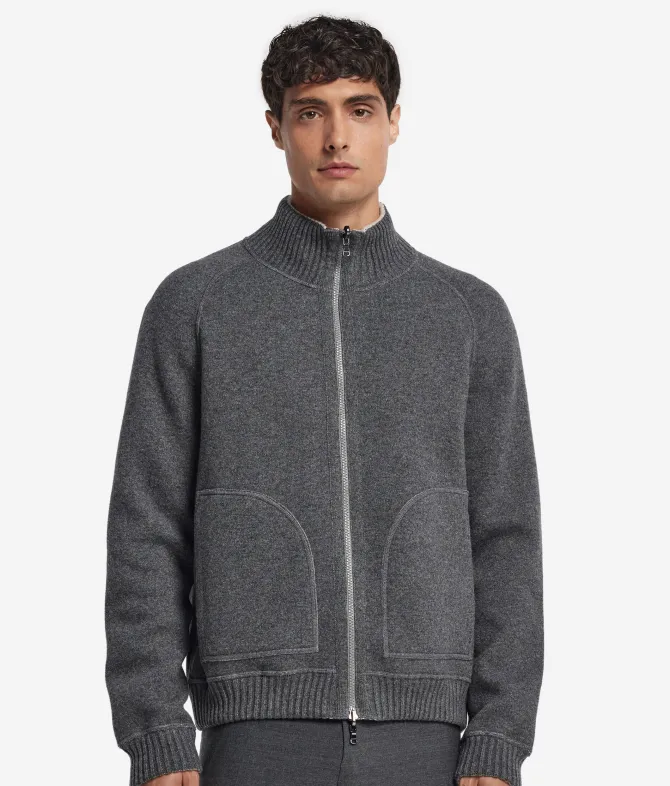 Bomber reversibile in Cashmere Ultrasoft
