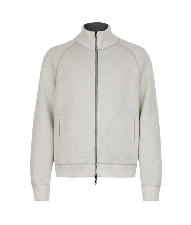 Bomber reversibile in Cashmere Ultrasoft