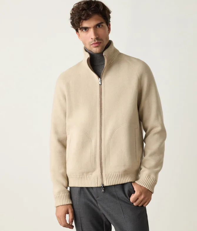 Bomber reversibile in Cashmere Ultrasoft