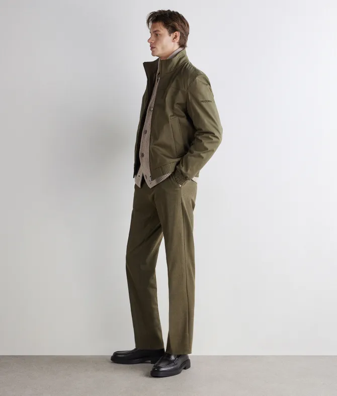 Bomber tecnico in cotone cashmere