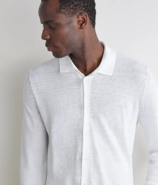 Camicia in lino cotone