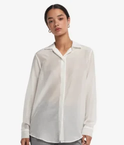 Camicia in mussola di cotone e seta