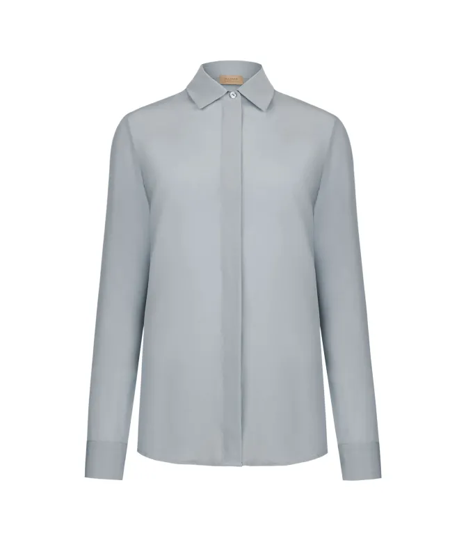 Camicia in seta con colletto