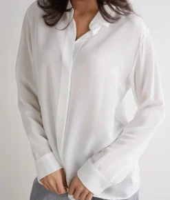 Camicia in seta con colletto