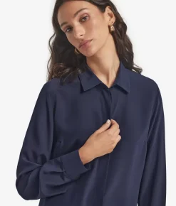 Camicia in seta con colletto