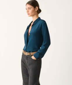 Camicia in seta con colletto