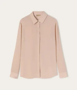 Camicia in seta con colletto