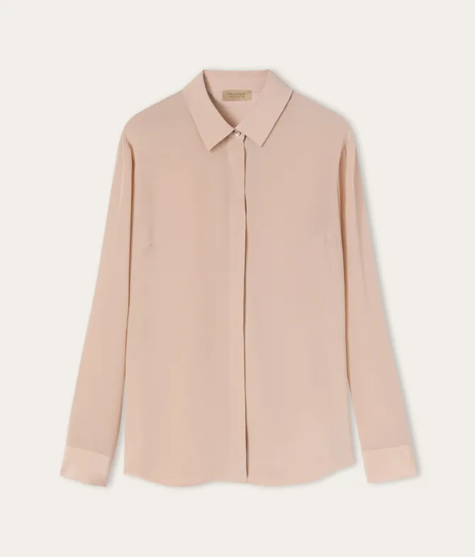 Camicia in seta con colletto