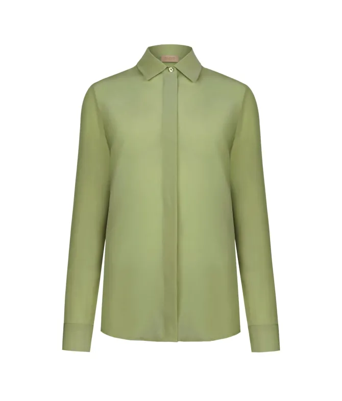 Camicia in seta con colletto